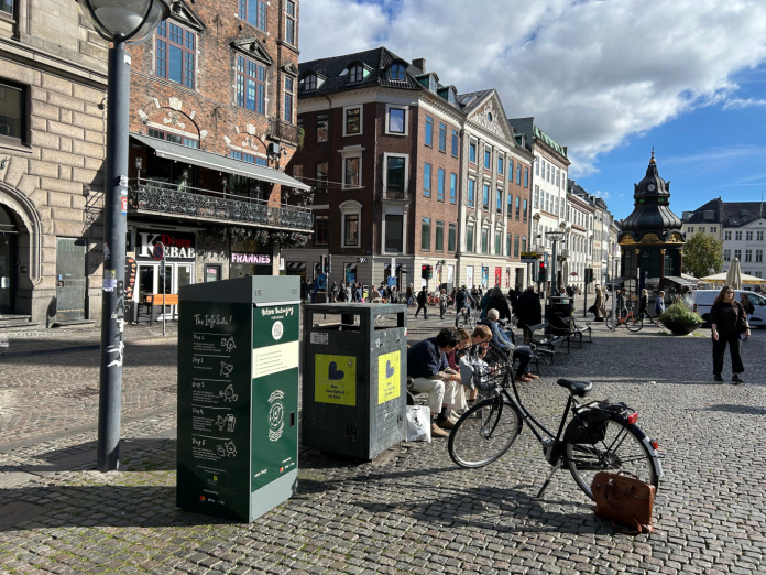 Picture of a return station in the inner City of Copenhagen